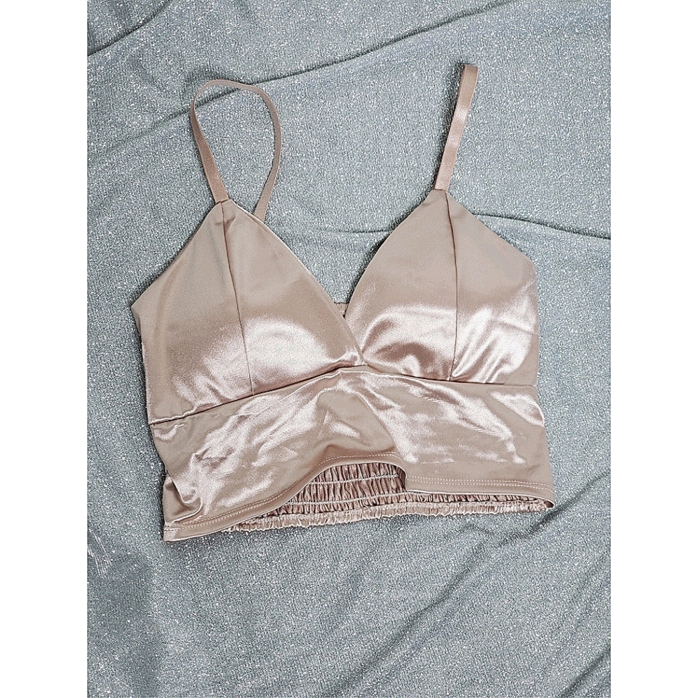 Silk crop top
